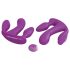 3Some totale estasi - vibratore triplo ricaricabile (viola)