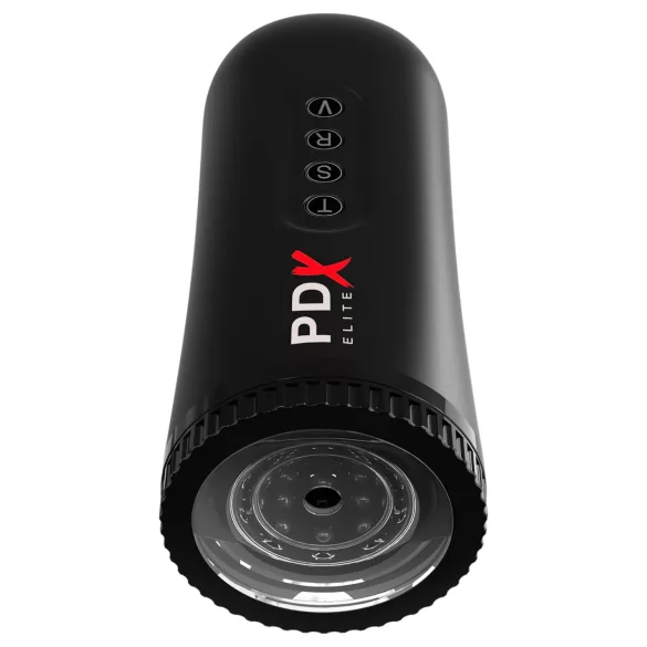 PDX Moto Blower - masturbatore aspirante e vibrante (nero)