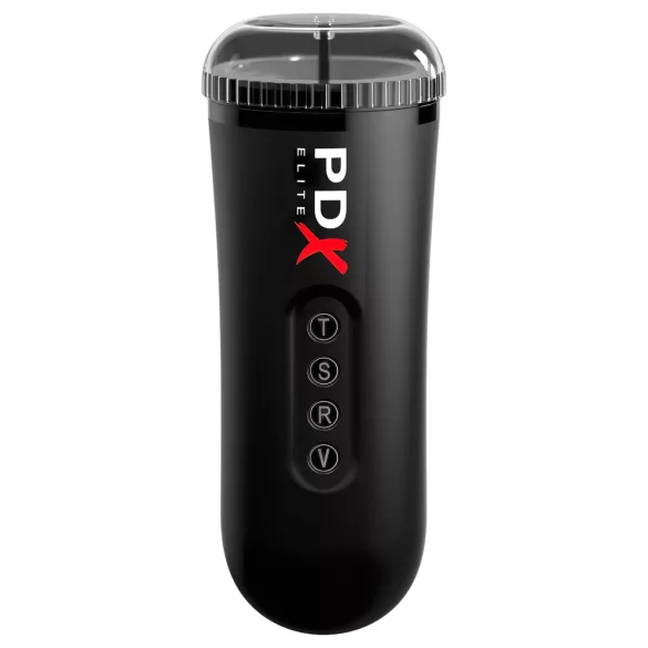 PDX Moto Blower - masturbatore aspirante e vibrante (nero)