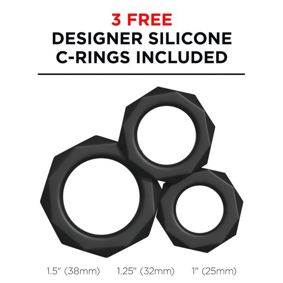 PDX Moto Blower - succhia e vibra masturbatore (nero)