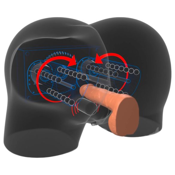 PDX Elite Milk Me Silly - Masturbatore vibrante torso (naturale)