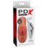 PDX Double Stroker - Masturbatore 2in1 realistico (marrone naturale)