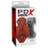 PDX Pick Your Pleasure - masturbatore realistico 2 in 1 (marrone)