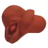 PDX Pick Your Pleasure - masturbatore realistico 2 in 1 (marrone)