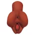 PDX Pick Your Pleasure - masturbatore realistico 2 in 1 (marrone)