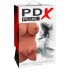 PDX Perfect DD's - torso realistico con doppia apertura - marrone