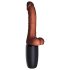 Vibratore realistico 19cm con testicoli (marrone)