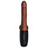 Vibratore realistico 19cm con testicoli (marrone)