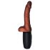 Vibratore realistico 19cm con testicoli (marrone)
