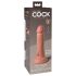 King Cock Elite 6 - realistico dildo con ventosa (15 cm) - naturale