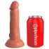 King Cock Elite 6 - dildo realistico ventosa (15cm) - scuro