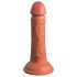 King Cock Elite 6 - dildo realistico ventosa (15cm) - scuro