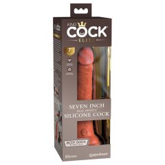   Dildo Realistico Elite della King Cock con Ventosa (18cm) - Color Carne Scuro