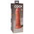 King Cock Elite 8 - Dildo con Ventosa (20 cm) - Scuro Naturale