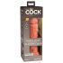 King Cock Elite 8 - Dildo con Ventosa (20 cm) - Scuro Naturale