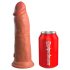 King Cock Elite 8 - Dildo con Ventosa (20 cm) - Scuro Naturale