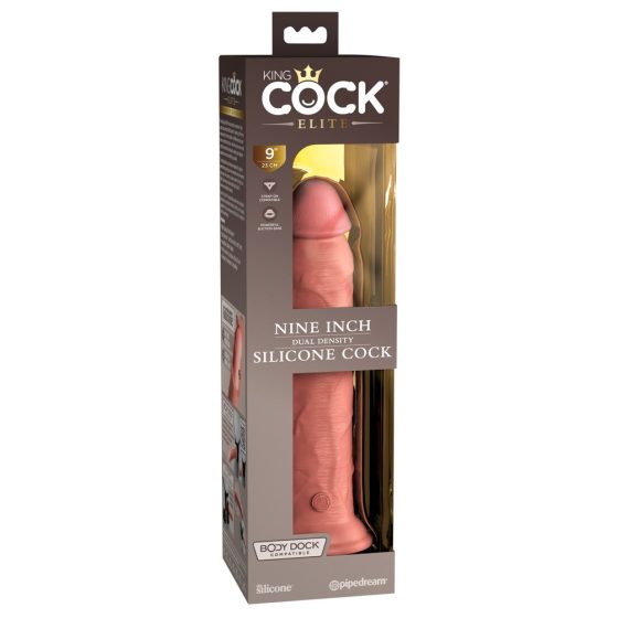 Dildo Realistico King Cock Elite con Ventosa (23cm) - Color Carne