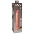 King Cock Elite 9 - dildo realistico con ventosa (23 cm) - naturale
