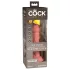 King Cock Elite 6 - vibratore con ventosa (15 cm) - naturale
