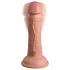 King Cock Elite 6 - vibratore con ventosa (15 cm) - naturale