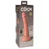 King Cock Elite 7 - vibratore con telecomando ventosa 18cm - color carne