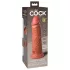King Cock Elite 8 - vibratore realistico 20cm - colore scuro naturale