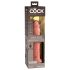 King Cock Elite 9 - vibratore ventosa 23cm - naturale