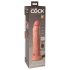 King Cock Elite 9 - vibratore ventosa 23cm - naturale