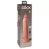 King Cock Elite 9 - vibratore con ventosa - realistico 23cm - color carne