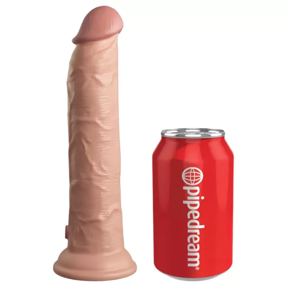 King Cock Elite 9 - vibratore con ventosa - realistico 23cm - color carne