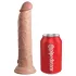King Cock Elite 9 - vibratore con ventosa - realistico 23cm - color carne