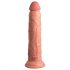 King Cock Elite 9 - vibratore ventosa 23cm - naturale