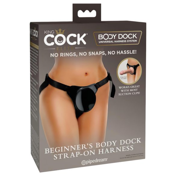 King Cock Elite Beginner - Strap-on per principianti (nero)