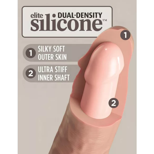 King Cock Elite - dildo indossabile per principianti - realistico color carne