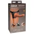 King Cock Elite Comfy - dildo indossabile con imbrago - pelle scura