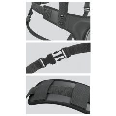   Supporto Corporale con Spallacci per Dildo con Ventosa - Slip Harness (nero)