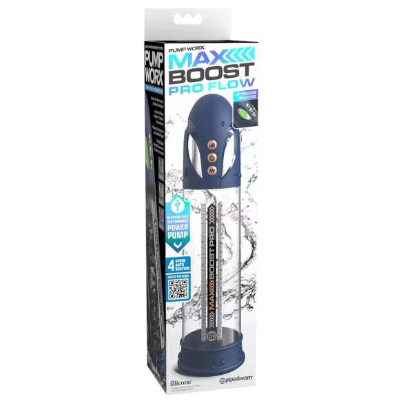 Pump Worx - pompa pene automatica - silicone blu