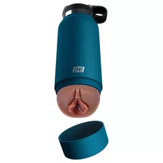   Fuck Flask Private Pleaser - masturbatore vaginale - silicone blu-marrone