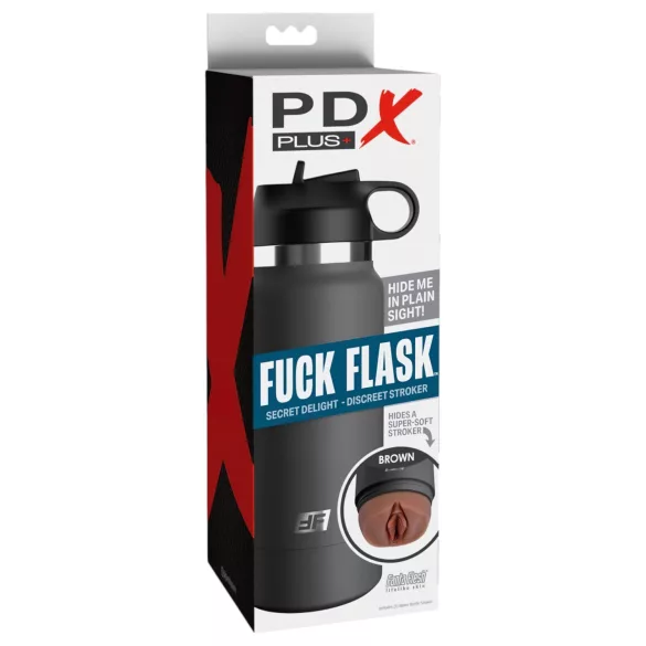 Fuck Flask Delizia Segreta - masturbatore a fiaschetta (nero-marrone)
