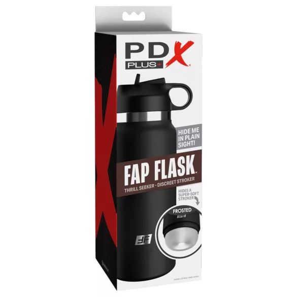PDX - Fap Flask Thrill Seeker - masturbatore in borraccia (nero)