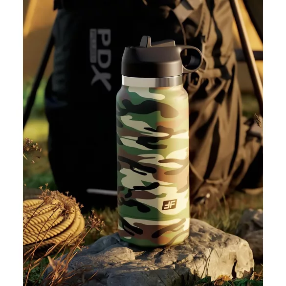 Fap Flask Happy Camper - masturbatore a forma di borraccia - verde e nero