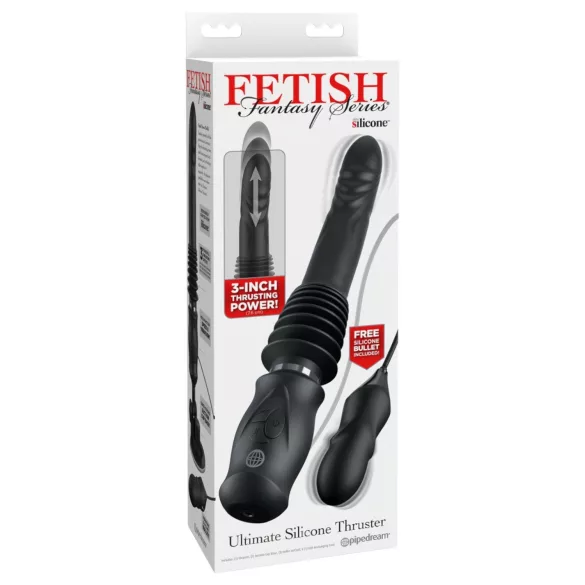 Fetish - vibratore spingente - nero