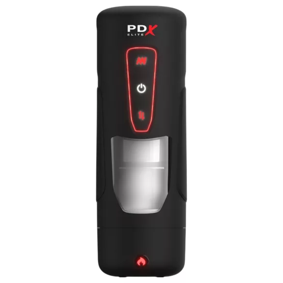 PDX Elite Milk Me Hotter - masturbatore riscaldante uomo - nero