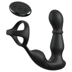   Anal Fantasy Ass-Gasm - vibratore anale rotante con anello per pene - nero