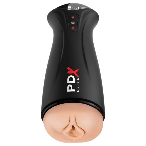 PDX Elite - masturbatore aspirante e vibrante (nero)