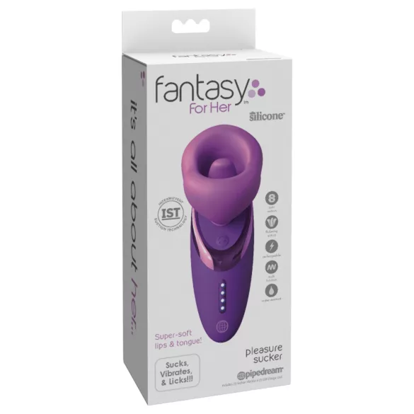 Pipedream - Fantasy For Her - vibratore leccante e succhiante (viola)