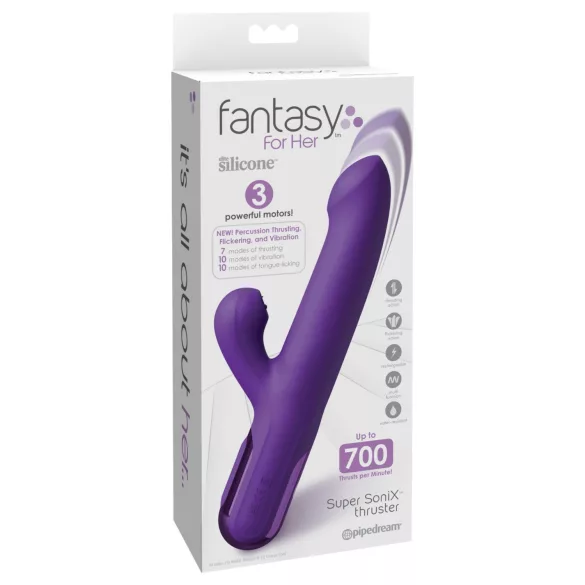 Fantasy For Her - vibratore rabbit 2 in 1 con stimolatore clitoride