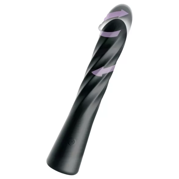 Anal Fantasy Twist Ecstasy - vibratore anale rotante e spingente (nero)