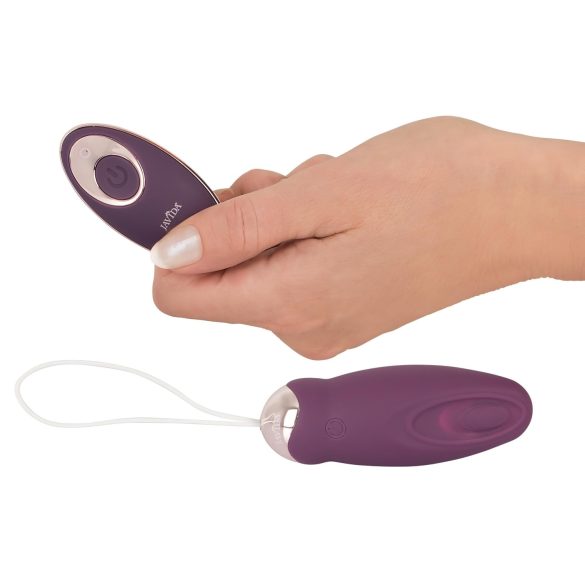 Javida - ovetto vibrante telecomandato a impulsi - silicone viola