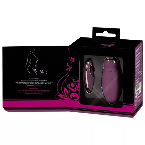 Javida - vibratore vaginale rotante con perle - telecomando - viola